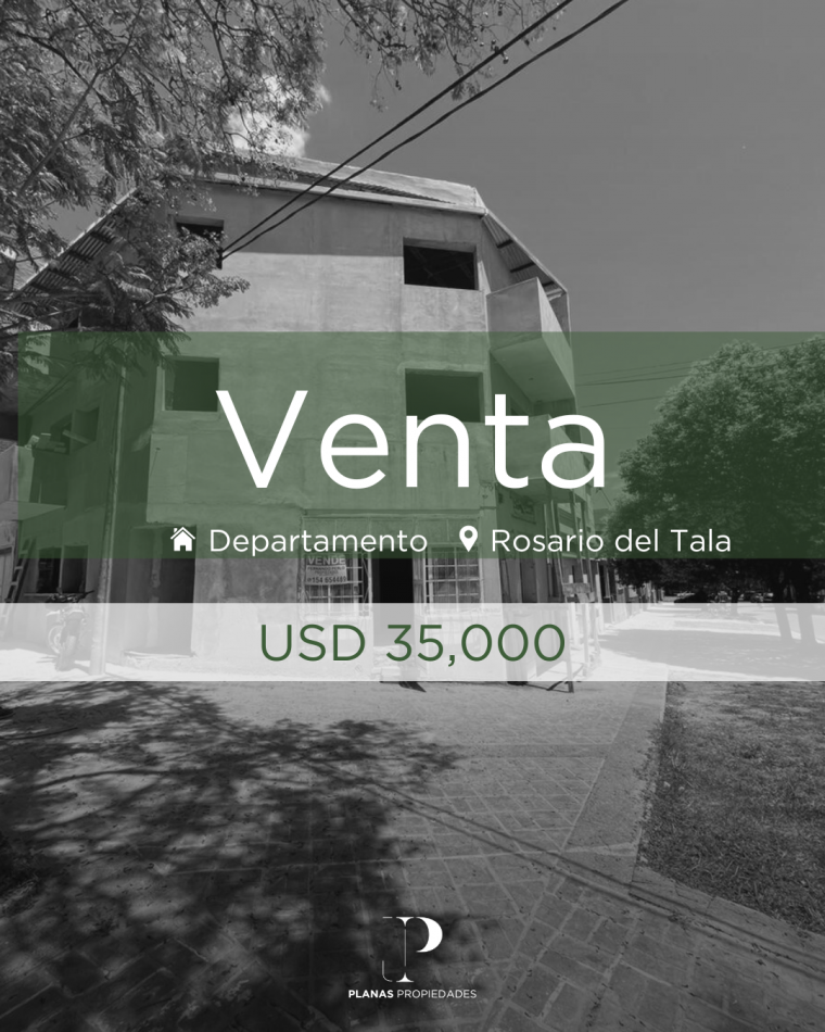 EN VENTA DEPARTAMENTO PLANTA BAJA ESQUINA ROSARIO DEL TALA Y SANTA CRUZ