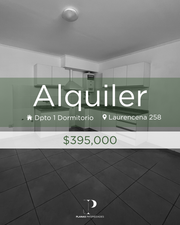 SE ALQUILA DEPARTAMENTO 1 DORMITORIO ZONA LAURENCENA