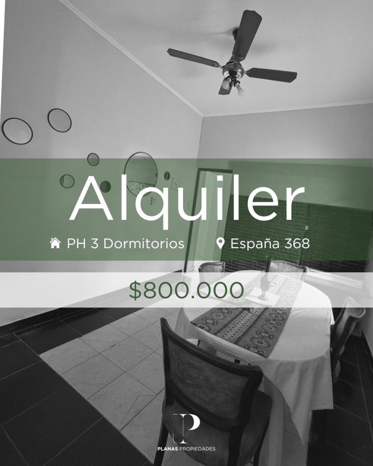 ALQUILO CASA INTERNA - 3 DORMITORIOS SEMIAMOBLADA