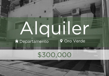 SE ALQUILA DEPARTAMENTO 1 DORMITORIO - ORO VERDE