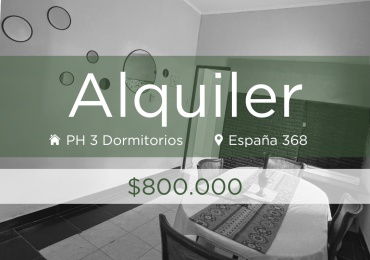 ALQUILO CASA INTERNA - 3 DORMITORIOS SEMIAMOBLADA